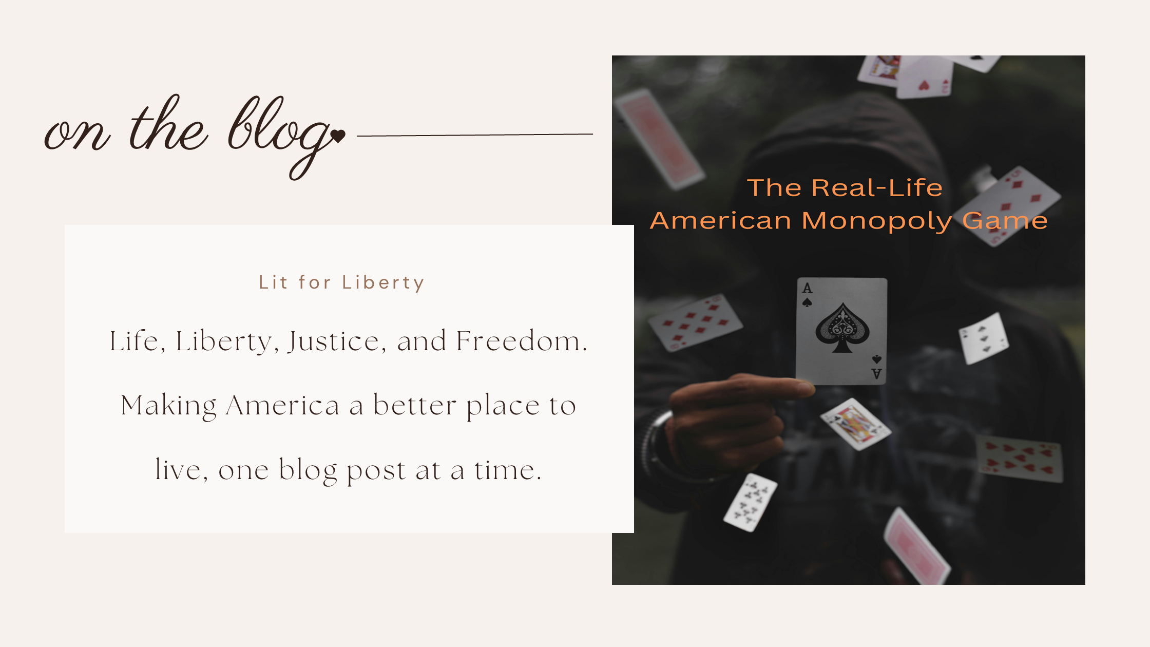 This is an image for a blog post that shares information about the real-life American monopoly game